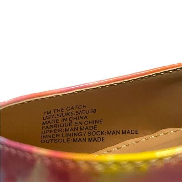 JustFab Pointed Toe Rainbow Colored Heels - Picture 7 of 7